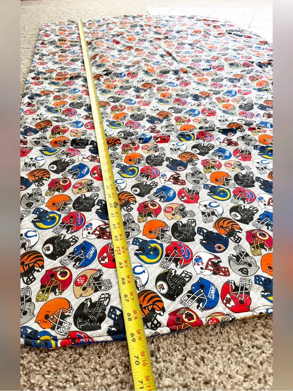 NFL Football Team Hand Made Throw Quilt Blanket